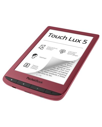 Електронен четец PocketBook - Touch Lux 5 PB628, 6", червен - 4