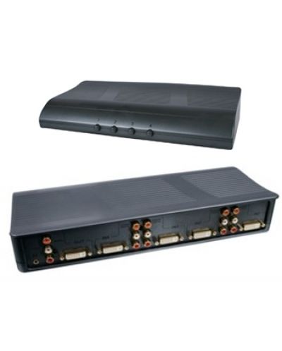 Превключвател HQ 4 Port DVI Switch with Audio - 2