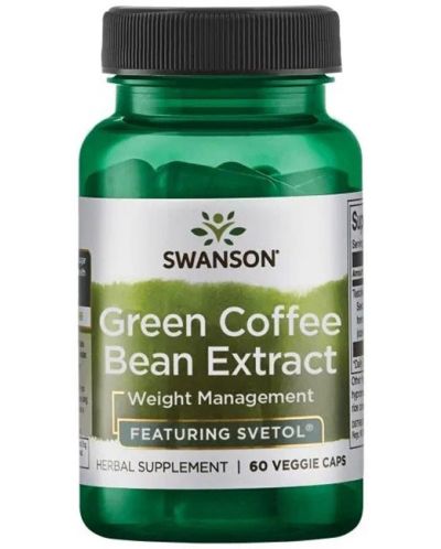 Green Coffee Bean Extract, 60 капсули, Swanson - 1