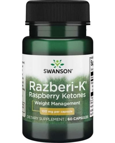 Razberi-K, 100 mg, 60 капсули, Swanson - 1