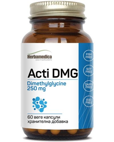 Acti DMG, 250 mg, 60 веге капсули, Herbamedica - 1
