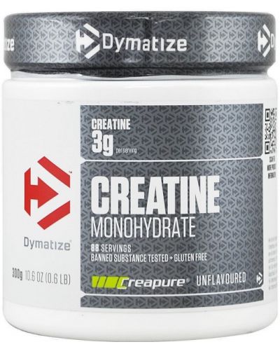 Creatine Monohydrate, Unflavoured, 300 g, Dymatize - 1
