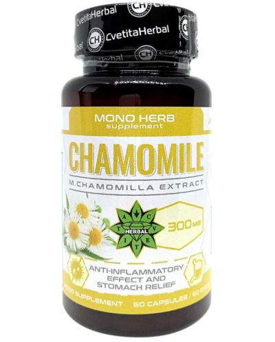 Chamomile, 60 капсули, Cvetita Herbal - 1