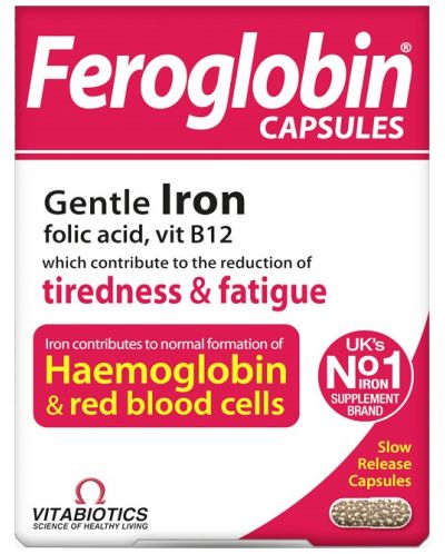 Feroglobin, 30 капсули, Vitabiotics - 1