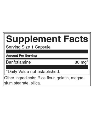 Benfotiamine, 80 mg, 120 капсули, Swanson - 2