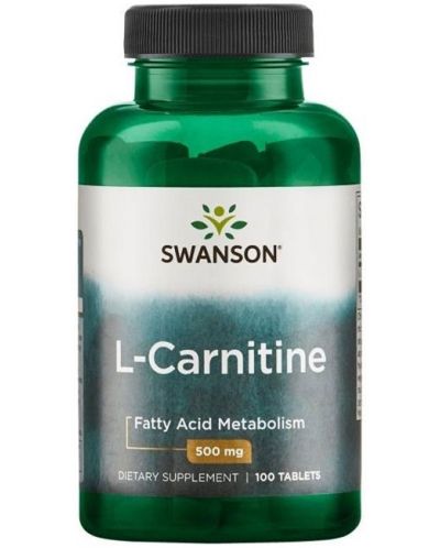 L-Carnitine, 500 mg, 100 таблетки, Swanson - 1