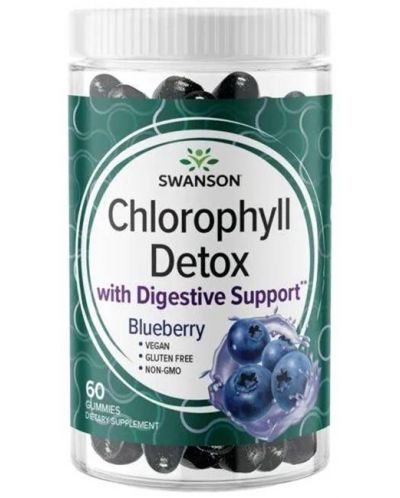 Chlorophyll Detox, 60 дъвчащи таблетки, Swanson - 1