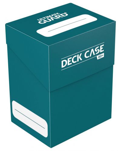 Кутия за карти Ultimate Guard Deck Case 80+ Standard Size Petrol Blue - 1