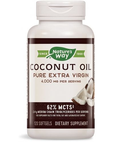 Coconut Oil, 1000 mg, 120 капсули, Nature's Way - 1