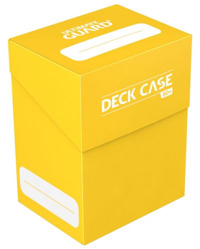 Кутия за карти Ultimate Guard Deck Case 80+ Standard Size Yellow - 1