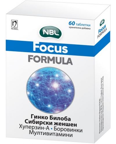 NBL Focus Formula, 60 таблетки, Nobel - 1