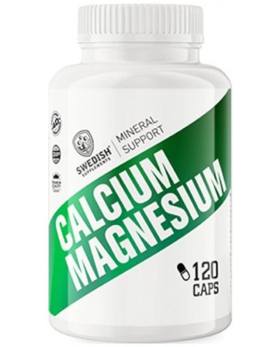 Calcium + Magnesium, 120 капсули, Swedish Supplements - 1