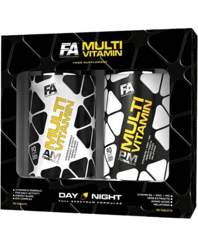 Multivitamin AM & PM Formula, 2 x 90 таблетки, FA Nutrition - 1