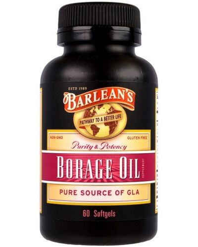 Borage Oil, 60 меки капсули, Barlean's - 1