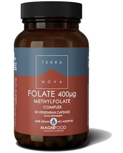 Folate Complex, 400 mcg, 50 капсули, Terra Nova - 1