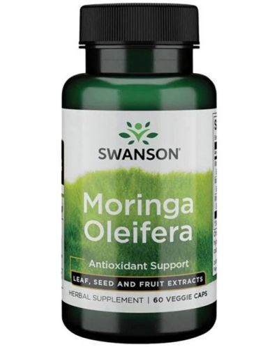 Moringa Oleifera, 60 растителни капсули, Swanson - 1