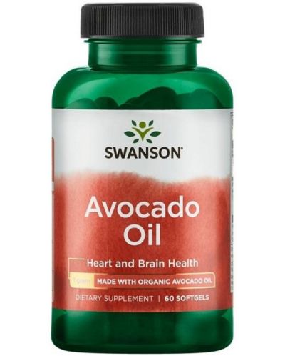 Avocado Oil, 60 меки капсули, Swanson - 1
