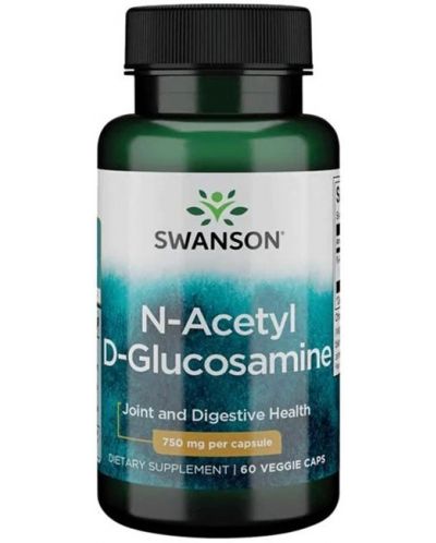 N-Acetyl D-Glucosaminem, 750 mg, 60 капсули, Swanson - 1