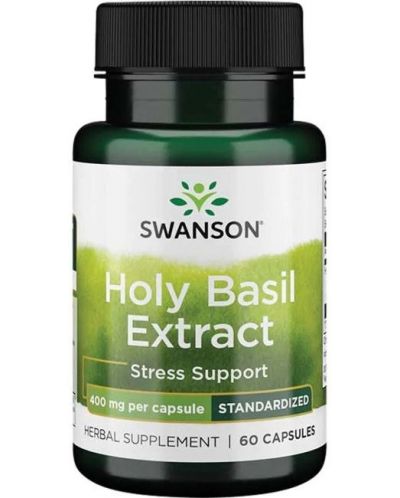 Holy Basil Extract, 400 mg, 60 капсули, Swanson - 1