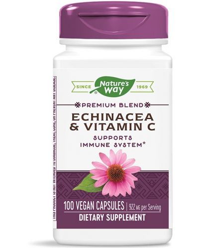 Echinacea & Vitamin C, 100 капсули, Nature's Way - 1