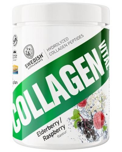 Collagen Vital, бъз и малина, 400 g, Swedish Supplements - 1