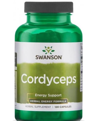 Cordyceps, 600 mg, 120 капсули, Swanson - 1