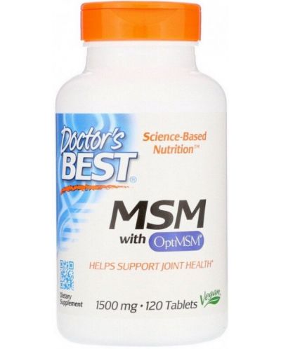 MSM With OptiMSM, 1500 mg, 120 таблетки, Doctor's Best - 1