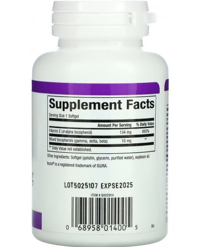 Mixed Vitamin E, 134 mg, 90 софтгел капсули, Natural Factors - 2