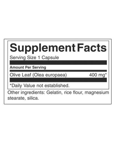 Full Spectrum Olive Leaf, 400 mg, 60 капсули, Swanson - 2