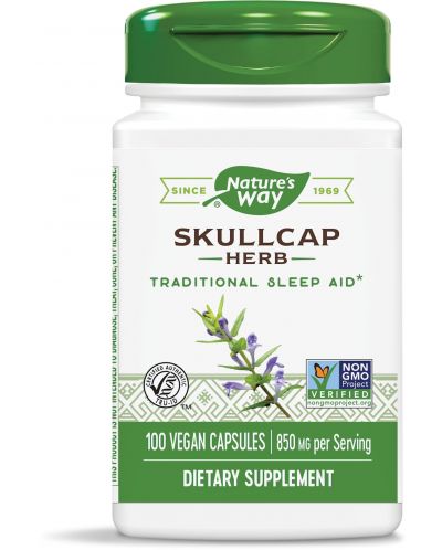 Skullcap Herb, 425 mg, 100 капсули, Nature's Way - 1