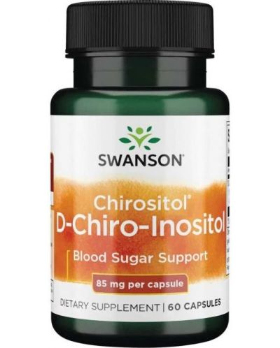Chirositol D-Chiro-Inositol, 85 mg, 60 капсули, Swanson - 1