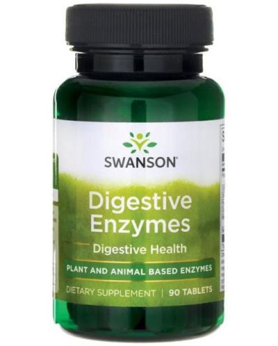 Digestive Enzymes, 90 таблетки, Swanson - 1