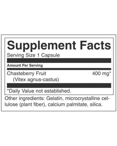 Chasteberry Fruit, 400 mg, 120 капсули, Swanson - 2