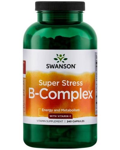Super Stress B-Complex, 240 капсули, Swanson - 1