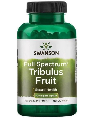 Full Spectrum Tribulus Fruit, 500 mg, 90 капсули, Swanson - 1