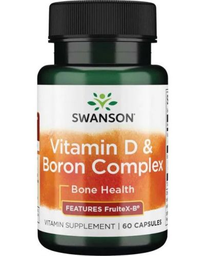Vitamin D & Boron Complex, 60 капсули, Swanson - 1