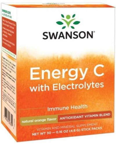 Energy C with Electrolytes, 30 стик пакета, Swanson - 1