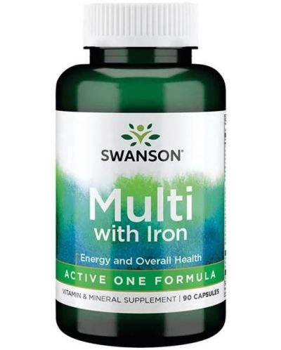 Multi with Iron, 90 капсули, Swanson - 1