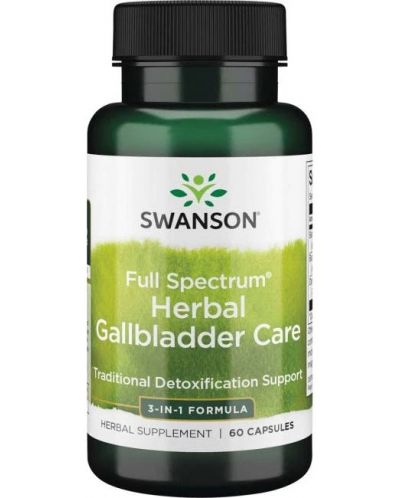 Full Spectrum Herbal Gallbladder Care, 60 капсули, Swanson - 1