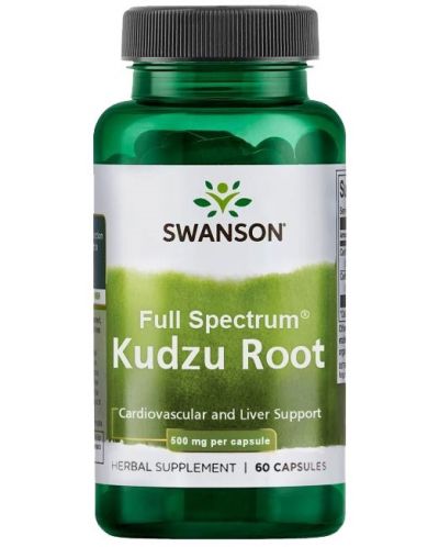 Kudzu Root, 500 mg, 60 капсули, Swanson - 1