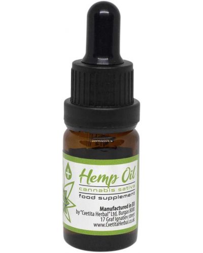 Hemp Oil, 10 ml, Cvetita Herbal - 1