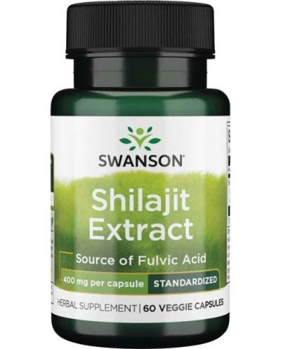 Shilajit Extract, 400 mg, 60 капсули, Swanson - 1