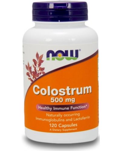 Colostrum, 500 mg, 120 капсули, Now - 1