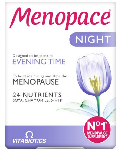 Menopace Night, 30 таблетки, Vitabiotics - 1