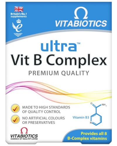 Ultra Vitamin B Complex, 60 таблетки, Vitabiotics - 1