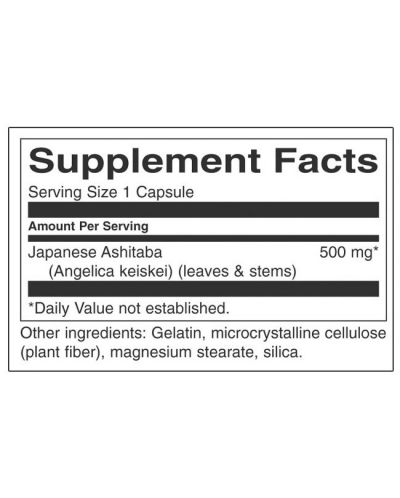 Full Spectrum Japanese Ashitaba, 500 mg, 60 капсули, Swanson - 2