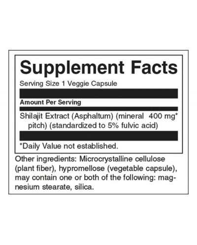 Shilajit Extract, 400 mg, 60 капсули, Swanson - 2