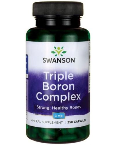 Triple Boron Complex, 3 mg, 250 капсули, Swanson - 1