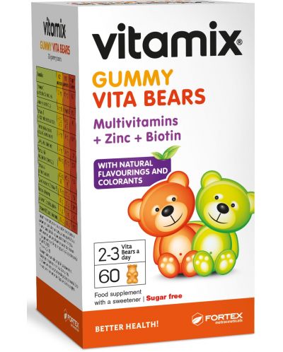 Vitamix Gummy Vita Bears, 60 желирани мечета, Fortex - 1