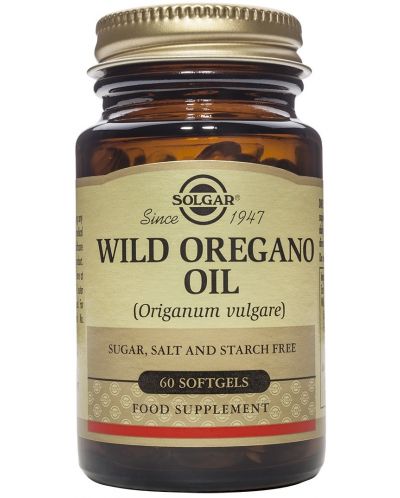 Wild Oregano Oil, 60 меки капсули, Solgar - 1